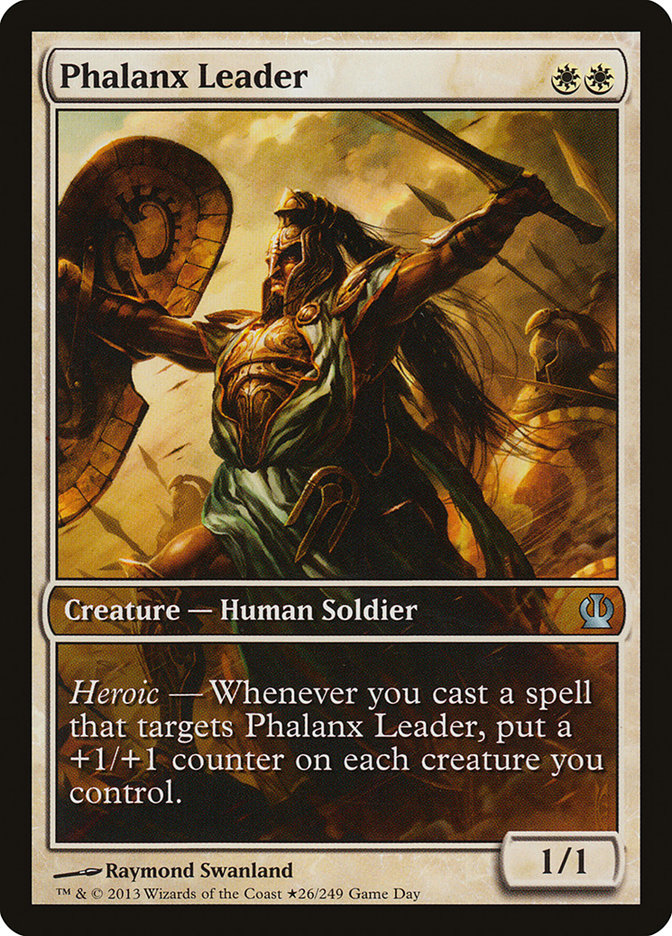 Phalanx Leader (Game Day) (Extended Art) [Theros Promos] | I Want That Stuff Brandon