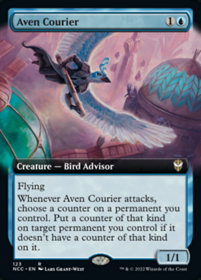 Aven Courier (Extended Art) [Streets of New Capenna Commander] | I Want That Stuff Brandon