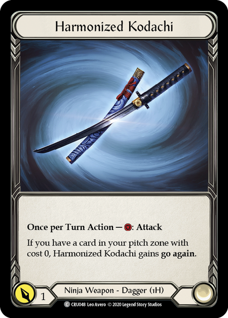 Harmonized Kodachi (Rainbow Foil) [CRU048-RF] Unlimited Rainbow Foil | I Want That Stuff Brandon