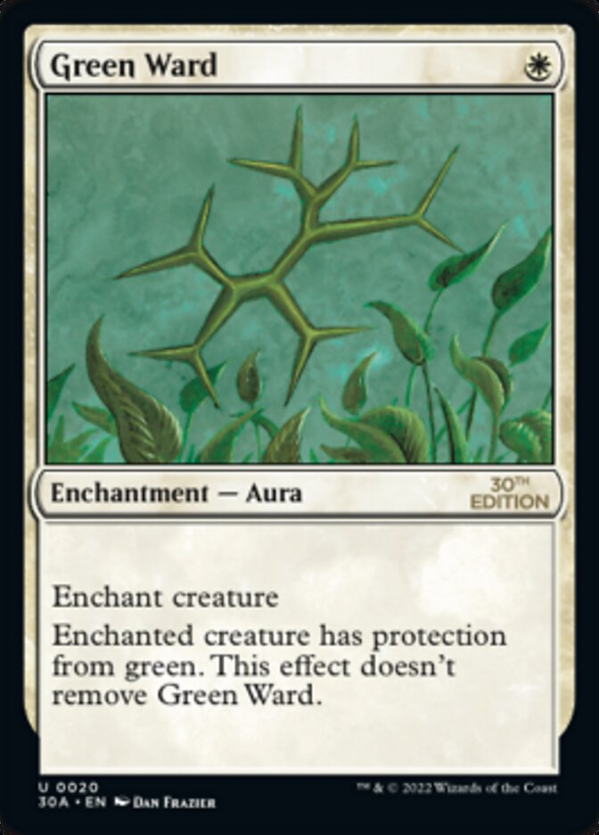 Green Ward [30th Anniversary Edition] | I Want That Stuff Brandon