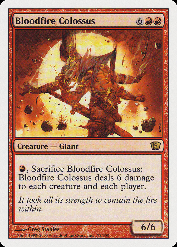 Bloodfire Colossus [Ninth Edition] | I Want That Stuff Brandon