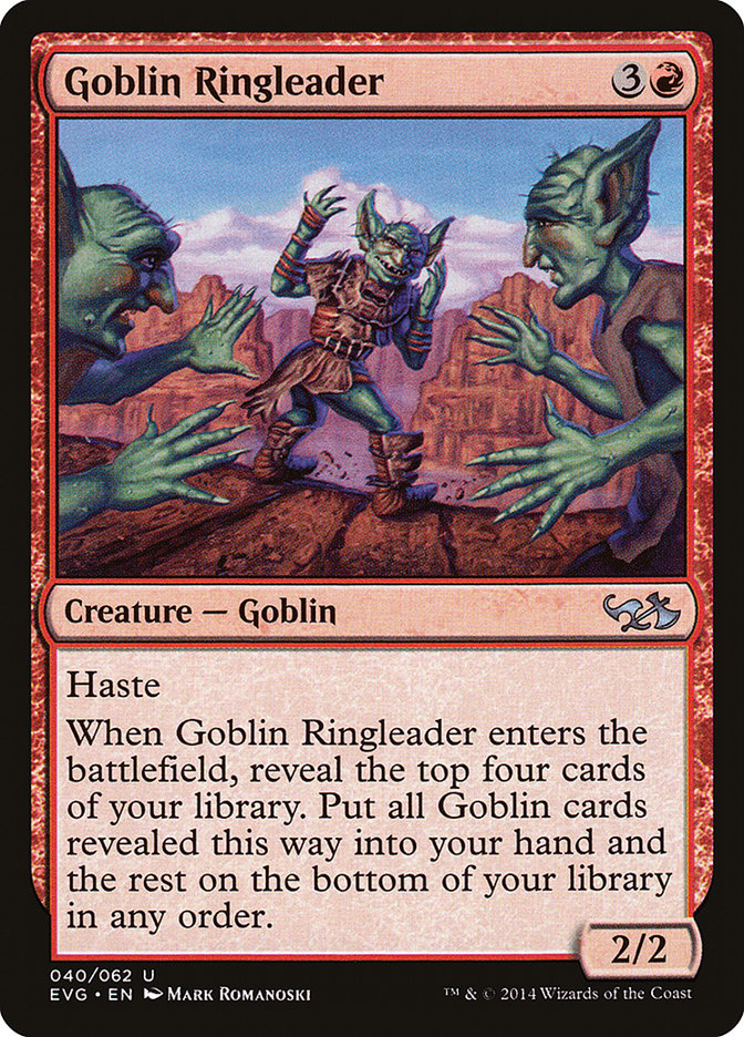 Goblin Ringleader (Elves vs. Goblins) [Duel Decks Anthology] | I Want That Stuff Brandon