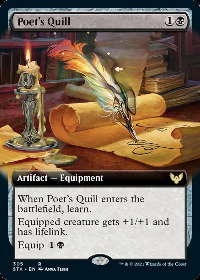 Poet's Quill (Extended Art) [Strixhaven: School of Mages] | I Want That Stuff Brandon