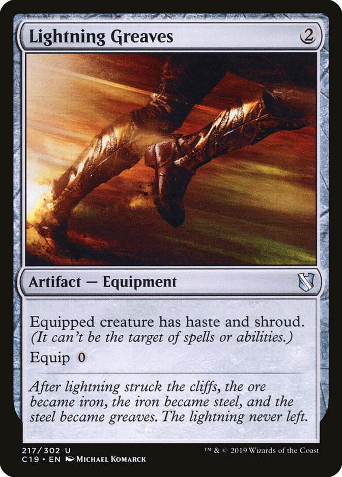 Lightning Greaves [Commander 2019] | I Want That Stuff Brandon