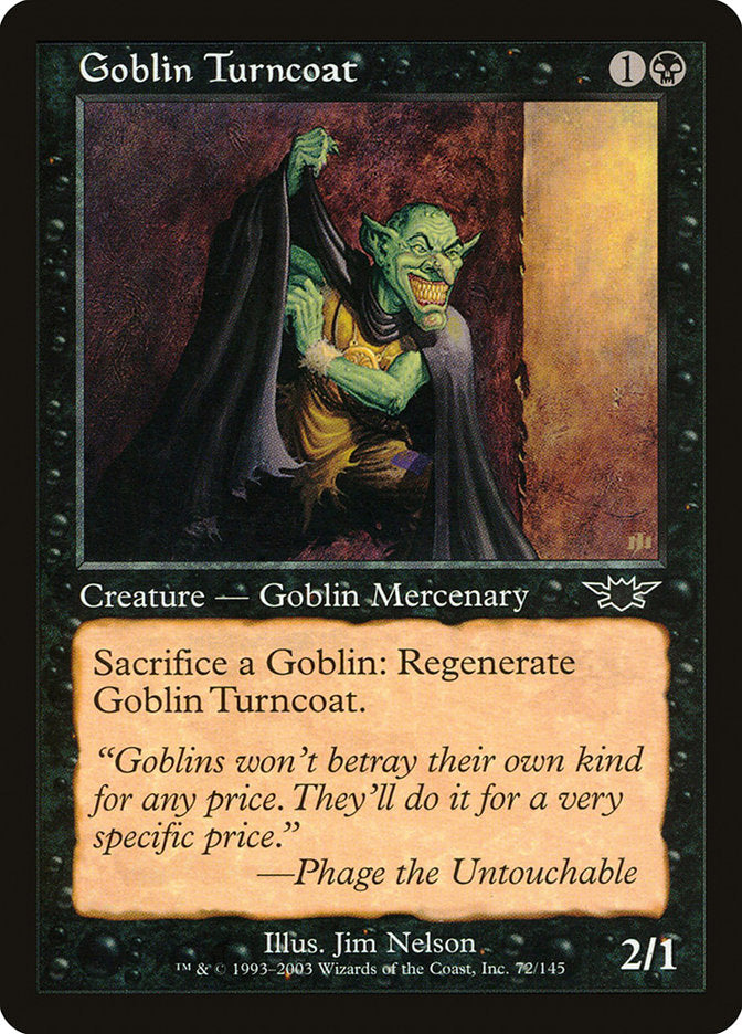 Goblin Turncoat [Legions] | I Want That Stuff Brandon
