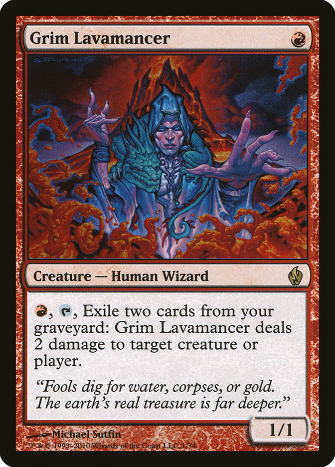 Grim Lavamancer [Premium Deck Series: Fire and Lightning] | I Want That Stuff Brandon