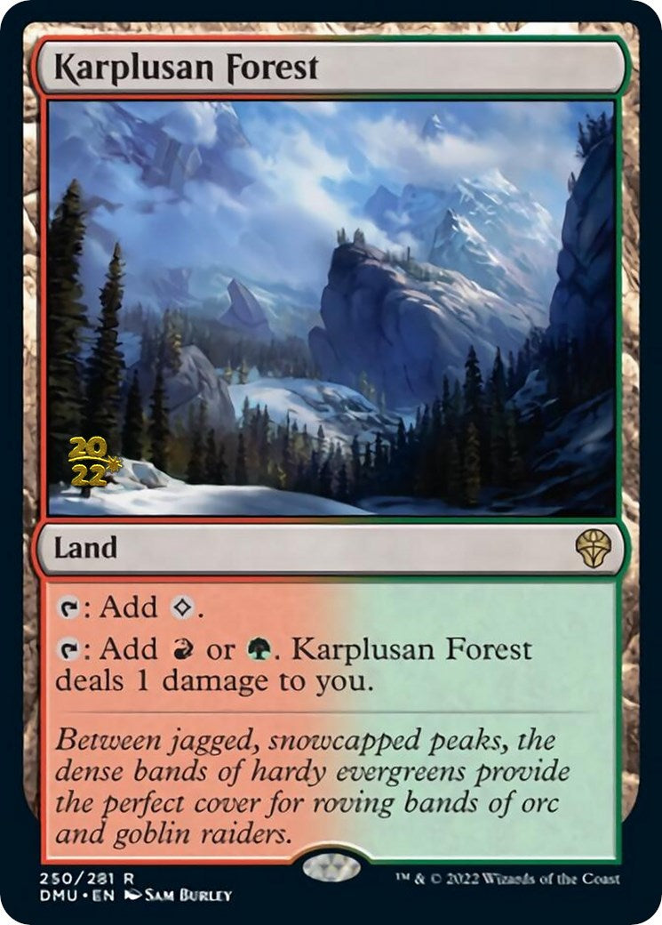 Karplusan Forest [Dominaria United Prerelease Promos] | I Want That Stuff Brandon