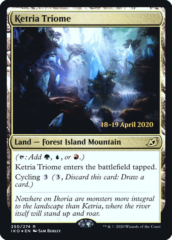 Ketria Triome [Ikoria: Lair of Behemoths Prerelease Promos] | I Want That Stuff Brandon