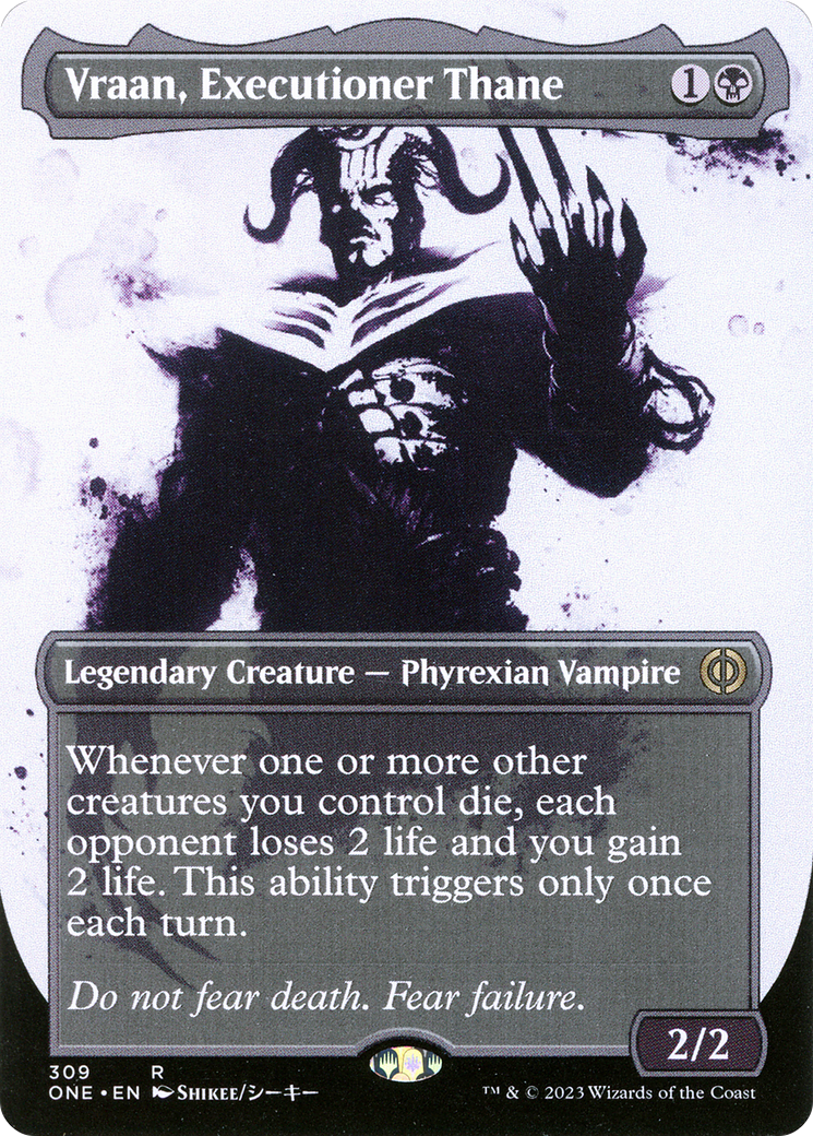 Vraan, Executioner Thane (Borderless Ichor) [Phyrexia: All Will Be One] | I Want That Stuff Brandon