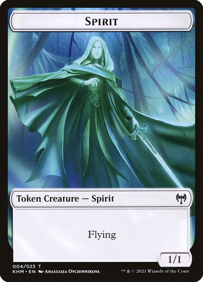 Bird // Spirit Double-Sided Token [Kaldheim Commander Tokens] | I Want That Stuff Brandon