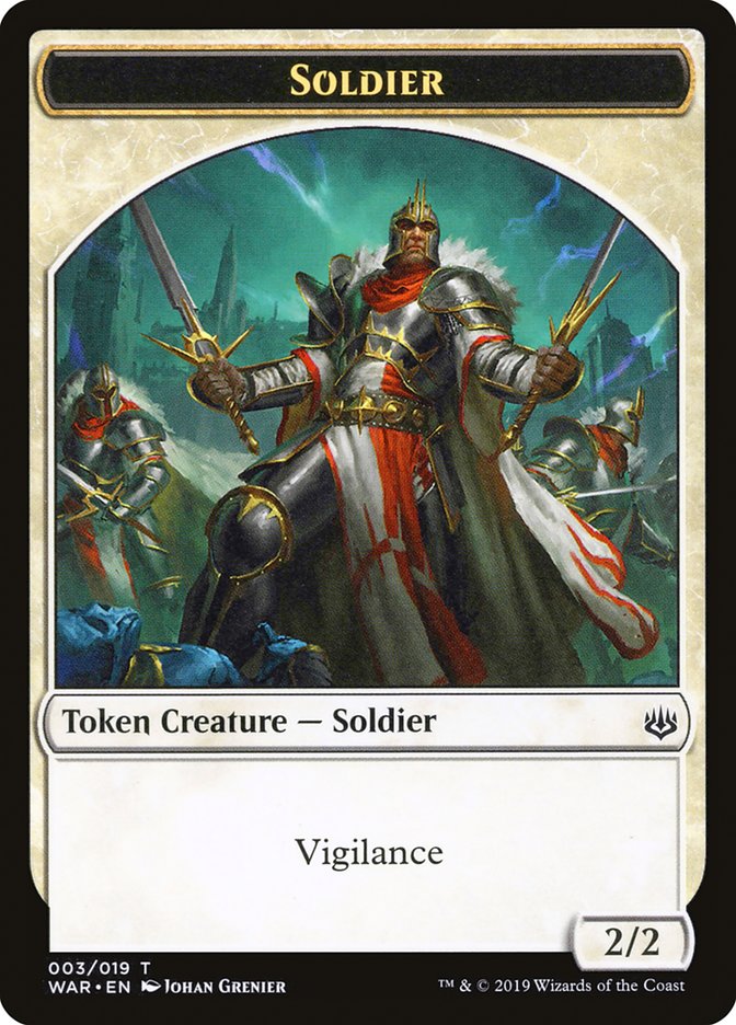 Soldier Token [War of the Spark Tokens] | I Want That Stuff Brandon