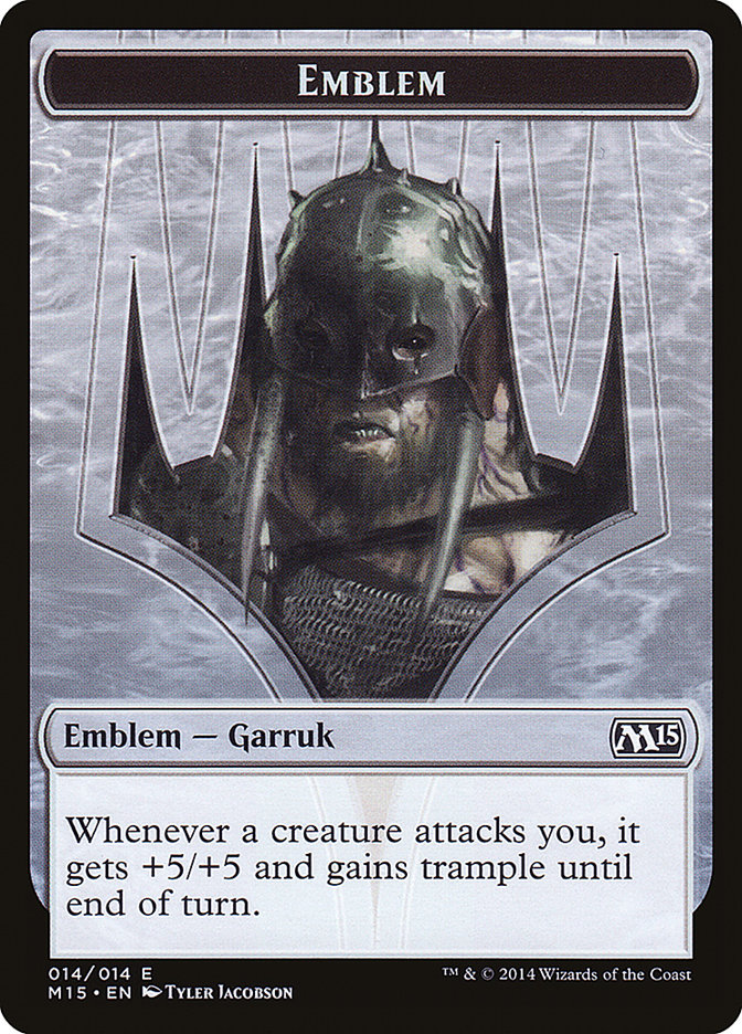Garruk, Apex Predator Emblem [Magic 2015 Tokens] | I Want That Stuff Brandon