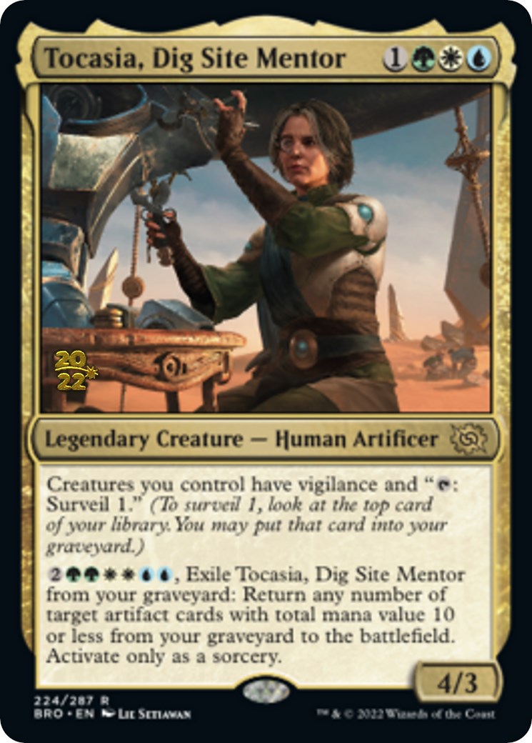 Tocasia, Dig Site Mentor [The Brothers' War Prerelease Promos] | I Want That Stuff Brandon