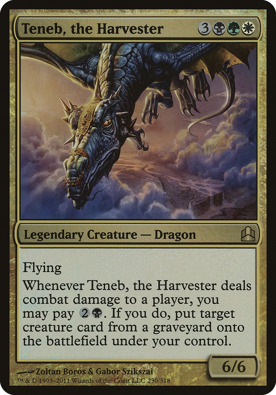 Teneb, the Harvester (Oversized) [Commander 2011 Oversized] | I Want That Stuff Brandon