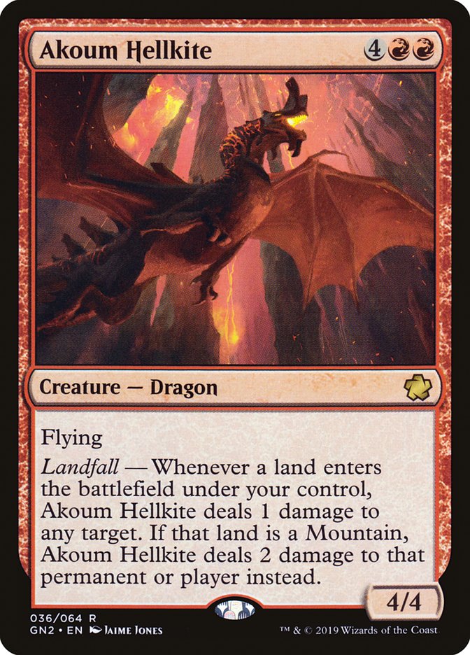 Akoum Hellkite [Game Night 2019] | I Want That Stuff Brandon