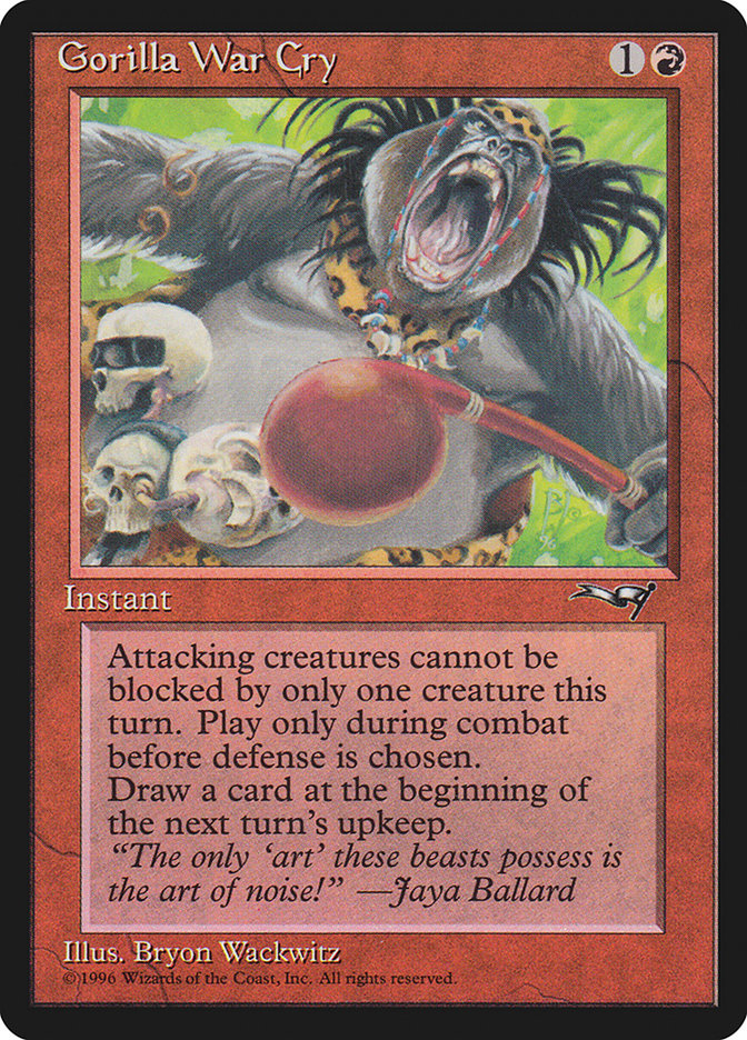 Gorilla War Cry (Red Rattle Drum) [Alliances] | I Want That Stuff Brandon