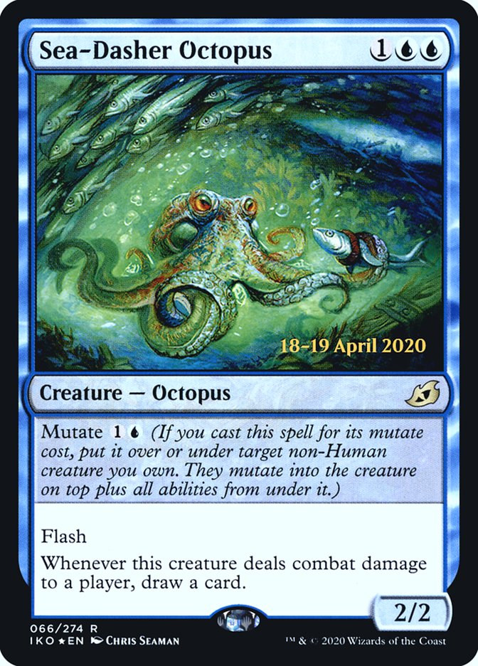 Sea-Dasher Octopus [Ikoria: Lair of Behemoths Prerelease Promos] | I Want That Stuff Brandon