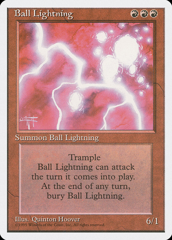 Ball Lightning [Fourth Edition] | I Want That Stuff Brandon