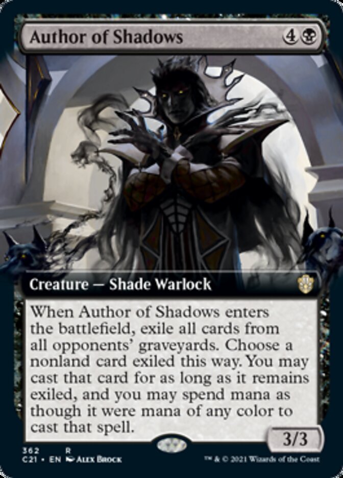 Author of Shadows (Extended Art) [Commander 2021] | I Want That Stuff Brandon