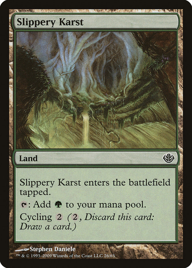 Slippery Karst [Duel Decks: Garruk vs. Liliana] | I Want That Stuff Brandon