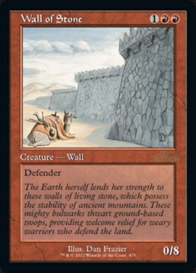 Wall of Stone (Retro) [30th Anniversary Edition] | I Want That Stuff Brandon