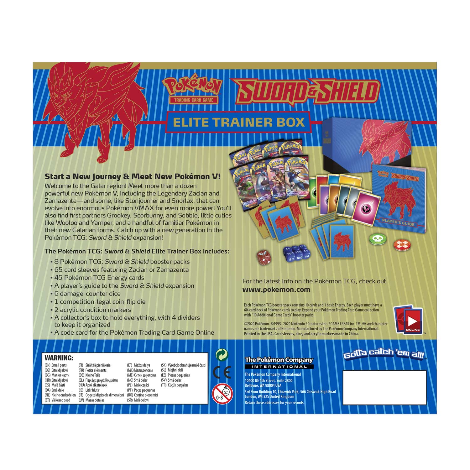 Sword & Shield - Elite Trainer Box (Zamazenta) | I Want That Stuff Brandon