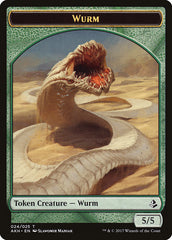 Unwavering Initiate // Wurm Double-Sided Token [Amonkhet Tokens] | I Want That Stuff Brandon