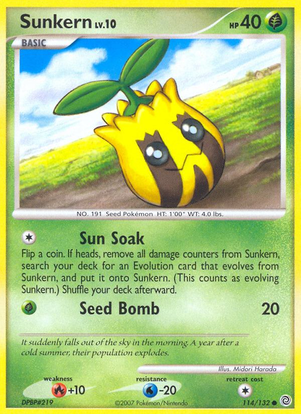 Sunkern (114/132) [Diamond & Pearl: Secret Wonders] | I Want That Stuff Brandon