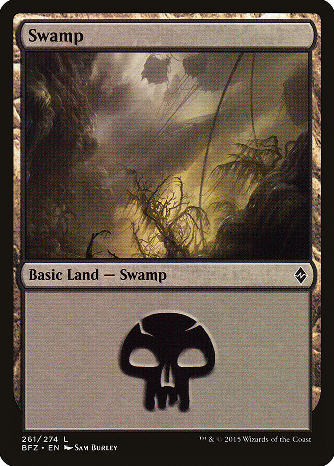 Swamp (261a) [Battle for Zendikar] | I Want That Stuff Brandon