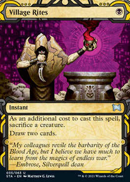 Village Rites (Foil Etched) [Strixhaven: School of Mages Mystical Archive] | I Want That Stuff Brandon