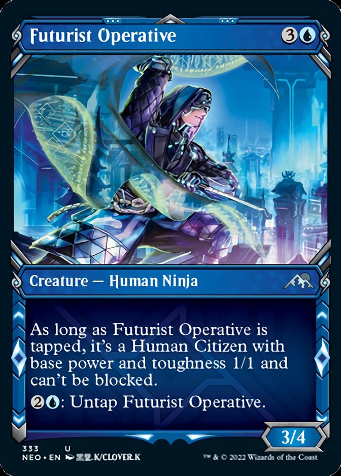 Futurist Operative (Showcase Ninja) [Kamigawa: Neon Dynasty] | I Want That Stuff Brandon