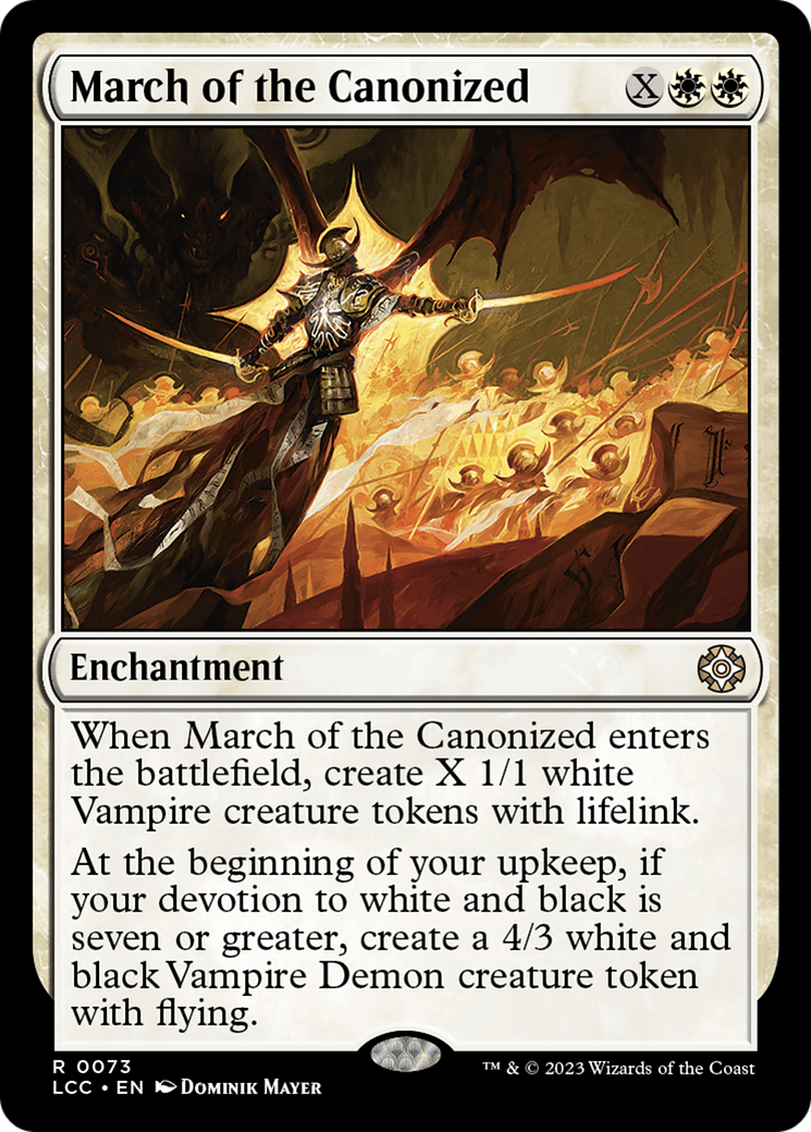 March of the Canonized [The Lost Caverns of Ixalan Commander] | I Want That Stuff Brandon