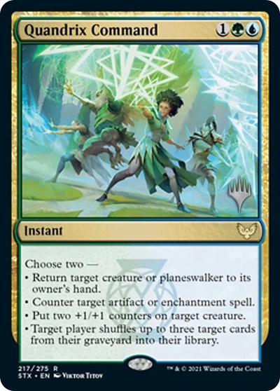 Quandrix Command (Promo Pack) [Strixhaven: School of Mages Promos] | I Want That Stuff Brandon