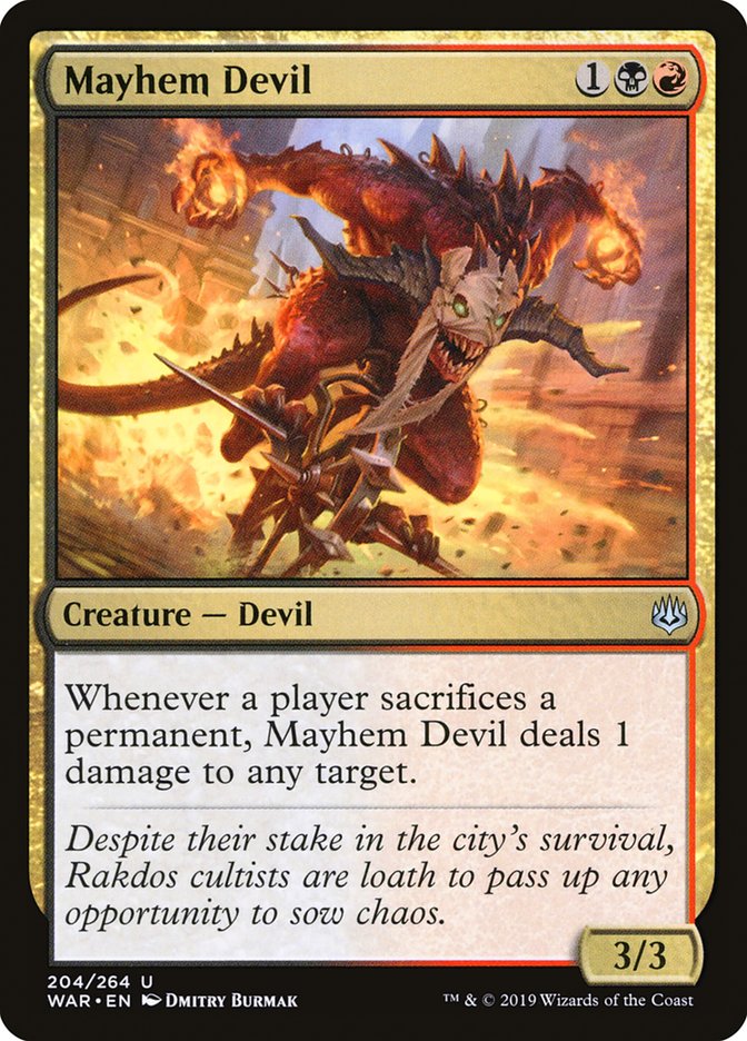 Mayhem Devil [War of the Spark] | I Want That Stuff Brandon