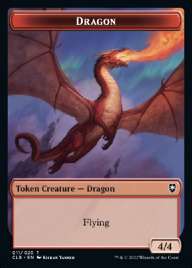 Treasure // Dragon Double-Sided Token [Commander Legends: Battle for Baldur's Gate Tokens] | I Want That Stuff Brandon