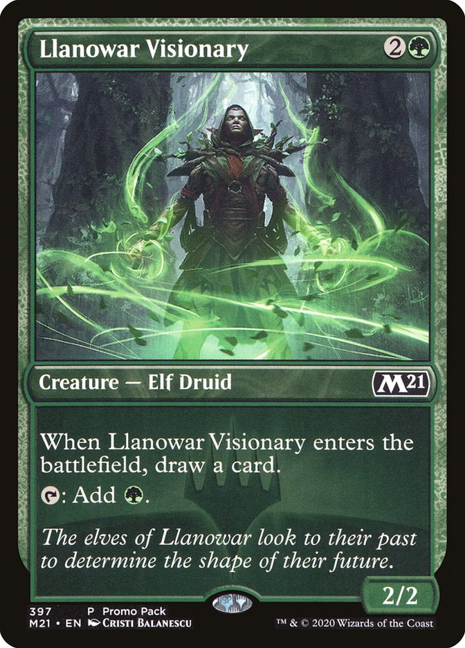 Llanowar Visionary (Promo Pack) [Core Set 2021 Promos] | I Want That Stuff Brandon