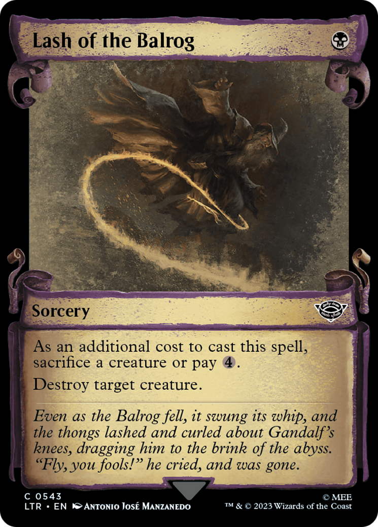 Lash of the Balrog [The Lord of the Rings: Tales of Middle-Earth Showcase Scrolls] | I Want That Stuff Brandon