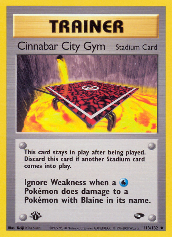 Cinnabar City Gym (113/132) [Gym Challenge 1st Edition] | I Want That Stuff Brandon