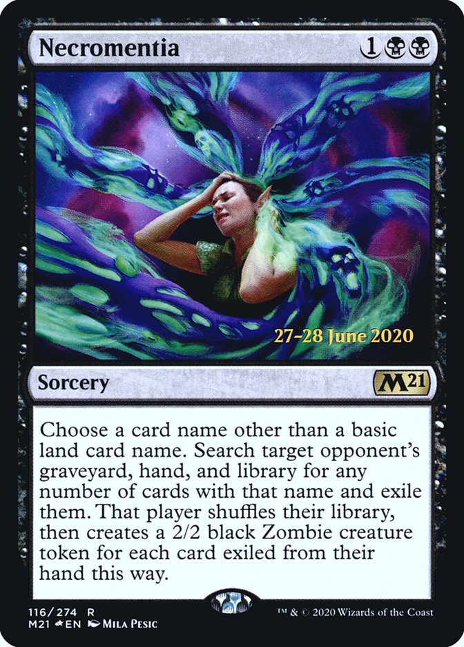 Necromentia [Core Set 2021 Prerelease Promos] | I Want That Stuff Brandon