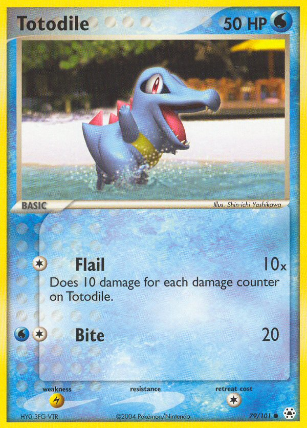 Totodile (79/101) [EX: Hidden Legends] | I Want That Stuff Brandon