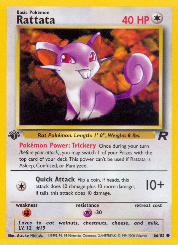 Rattata (66/82) [Team Rocket 1st Edition] | I Want That Stuff Brandon