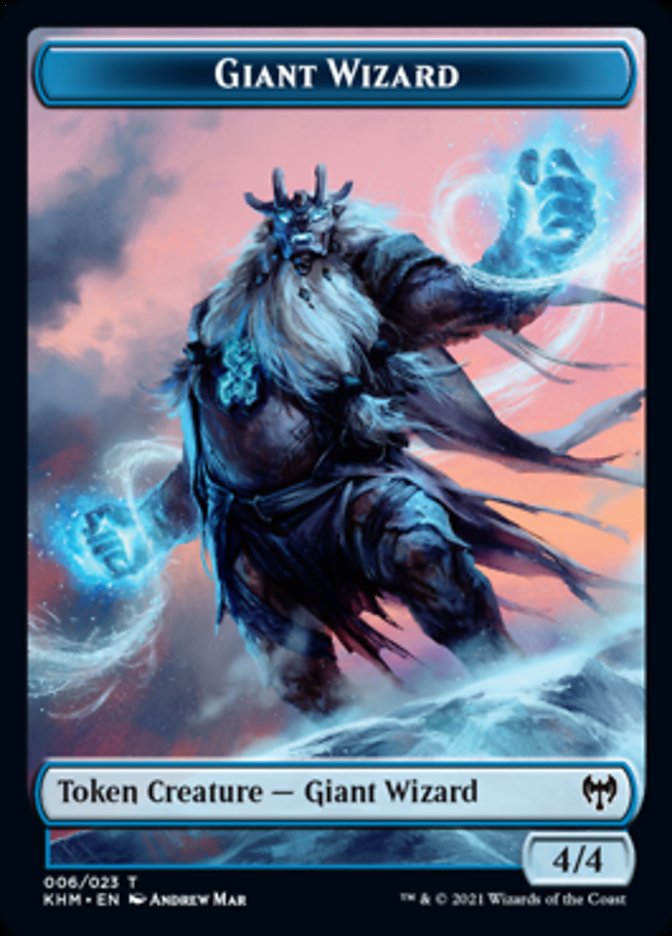 Giant Wizard Token [Kaldheim Tokens] | I Want That Stuff Brandon