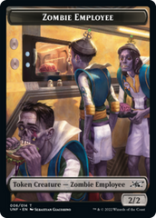 Zombie Employee // Food (011) Double-Sided Token [Unfinity Tokens] | I Want That Stuff Brandon
