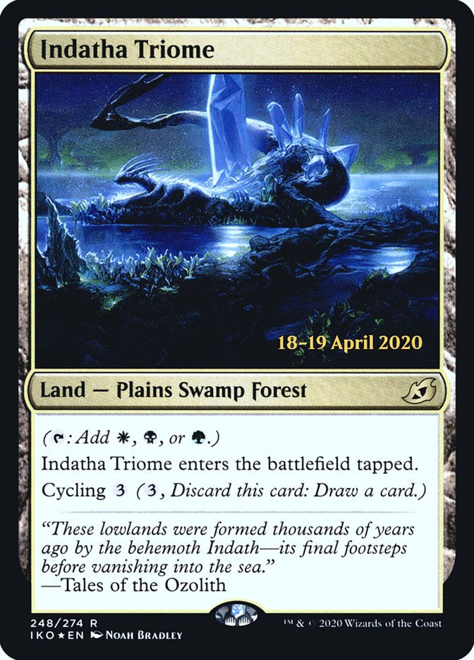 Indatha Triome [Ikoria: Lair of Behemoths Prerelease Promos] | I Want That Stuff Brandon