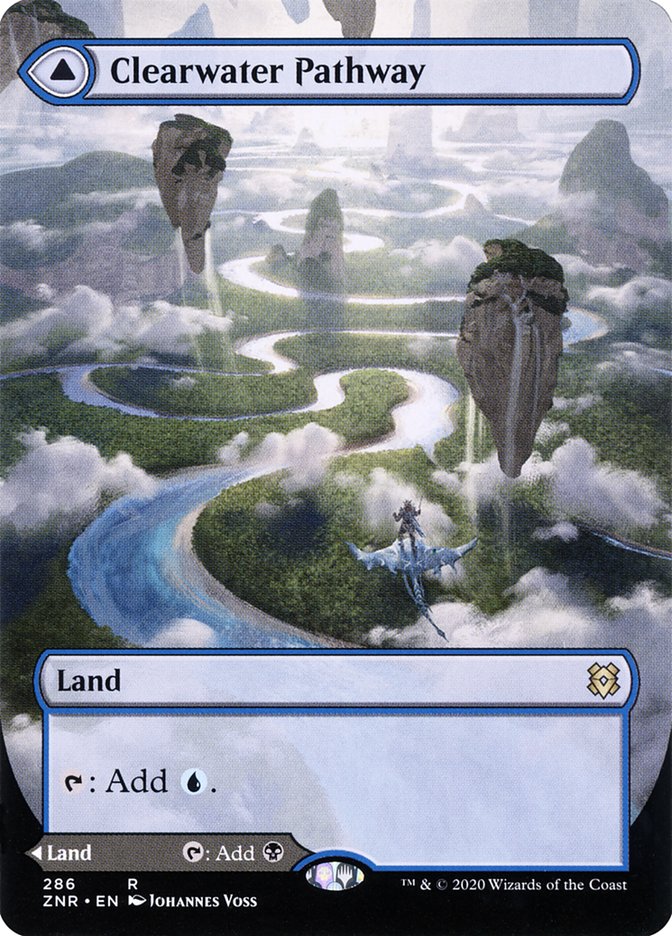 Clearwater Pathway // Murkwater Pathway (Borderless Alternate Art) [Zendikar Rising] | I Want That Stuff Brandon