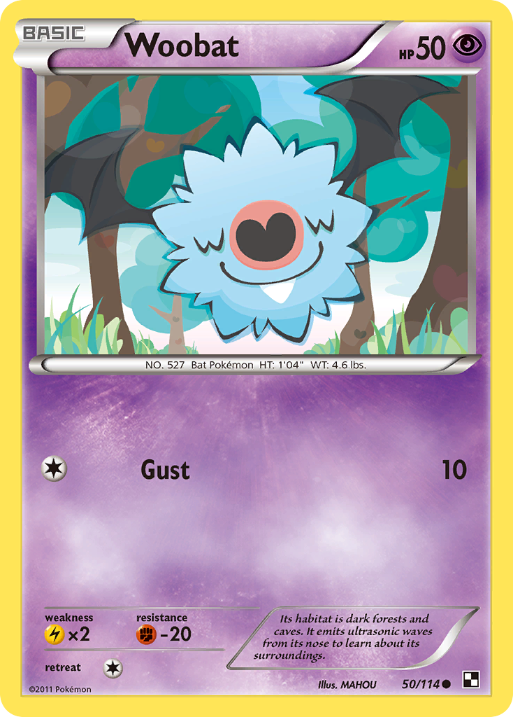 Woobat (50/114) [Black & White: Base Set] | I Want That Stuff Brandon