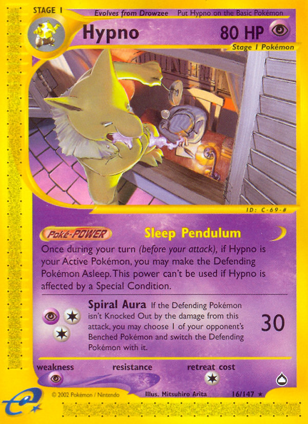 Hypno (16/147) [Aquapolis] | I Want That Stuff Brandon