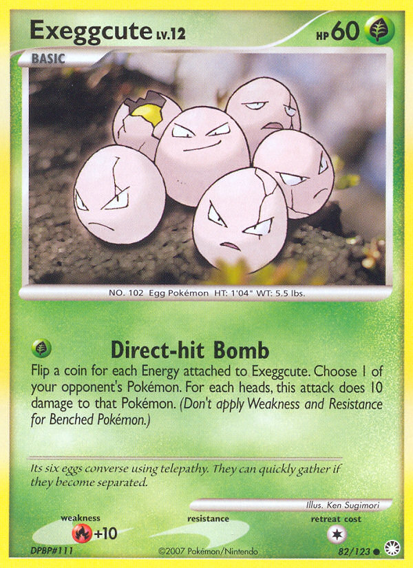 Exeggcute (82/123) [Diamond & Pearl: Mysterious Treasures] | I Want That Stuff Brandon