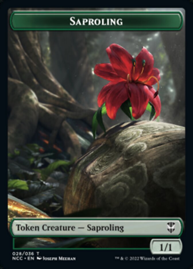 Beast // Saproling Double-Sided Token [Streets of New Capenna Commander Tokens] | I Want That Stuff Brandon