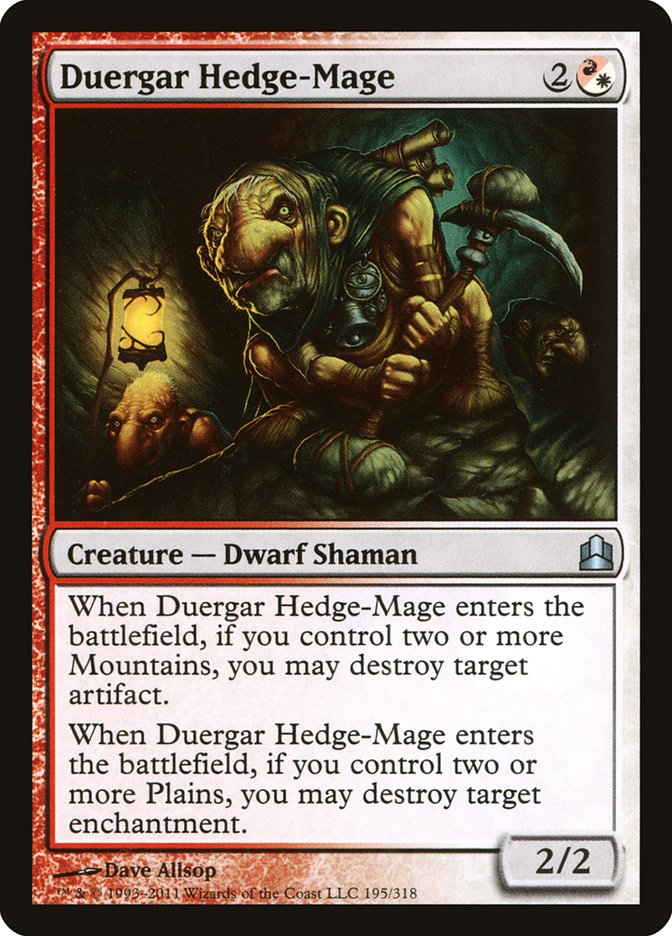 Duergar Hedge-Mage [Commander 2011] | I Want That Stuff Brandon